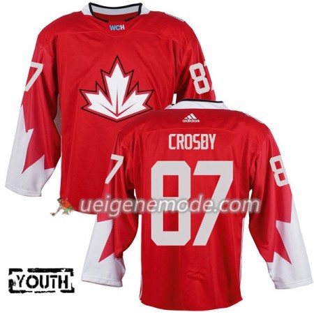 Kanada Trikot Sidney Crosby 87 2016 World Cup Kinder Rot